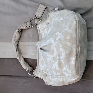 Coach Gray and Silver Hobo